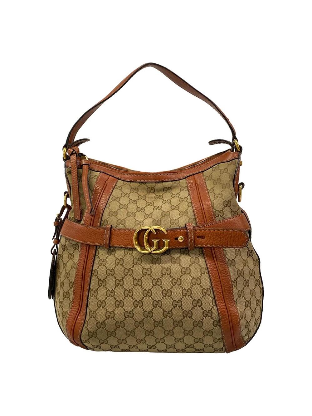 Gucci Gg Beige Dark Brown Jacquard #373500G88B